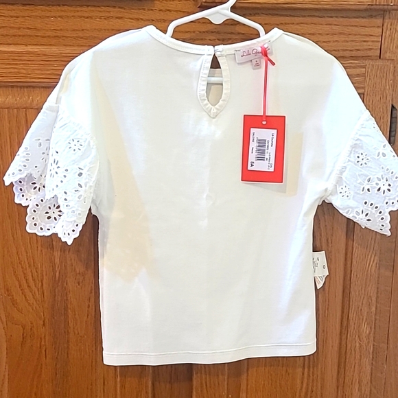 New Lili Gaufrette Stylish Lace Fancy White Top for a Girl. Size 5. - Picture 6 of 8